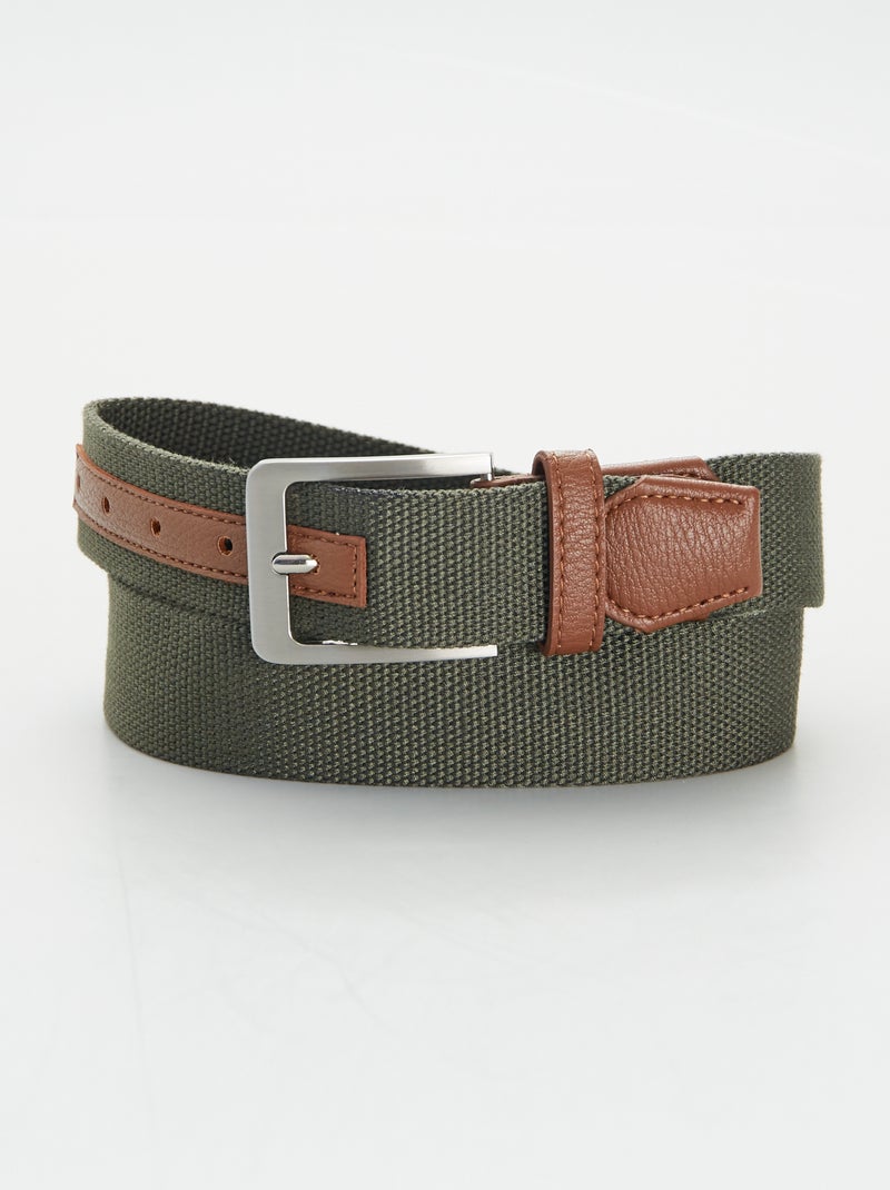 Ceinture à sangle Vert - Kiabi