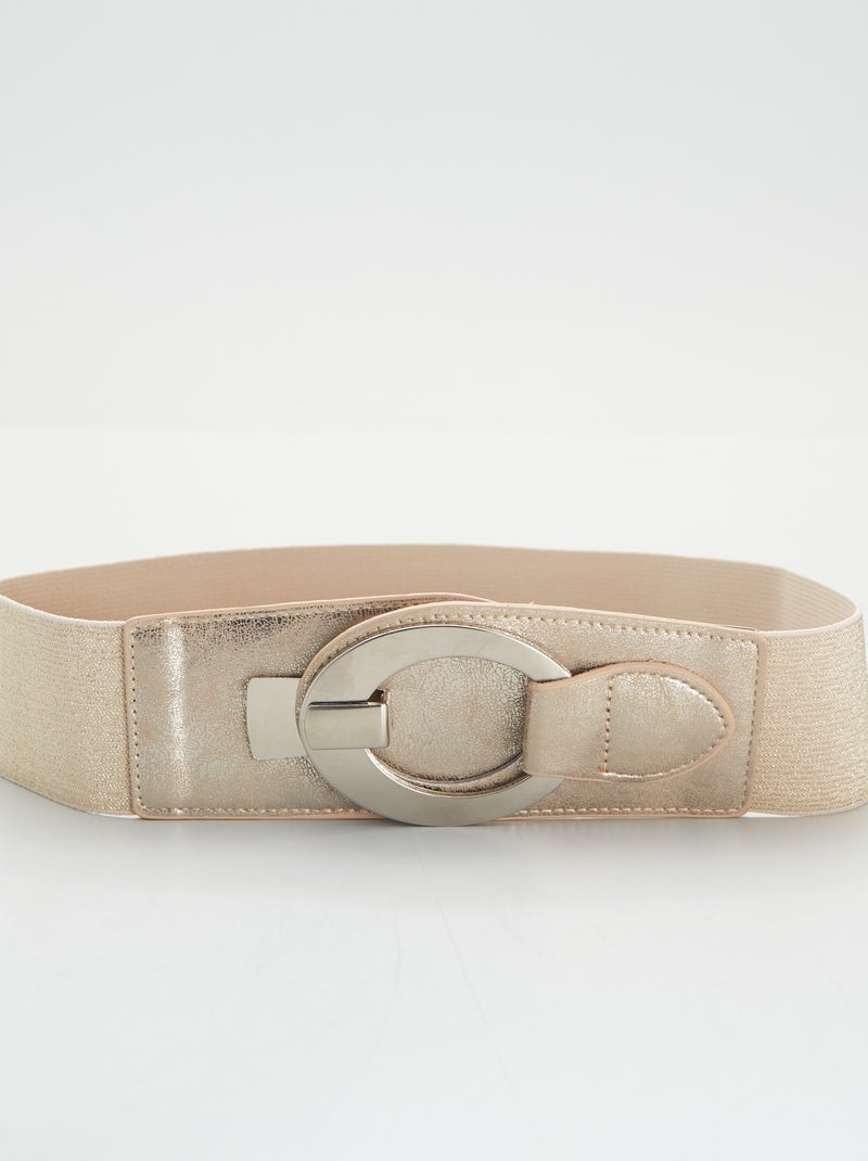 Ceinture avec boucle en métal Doré - Kiabi
