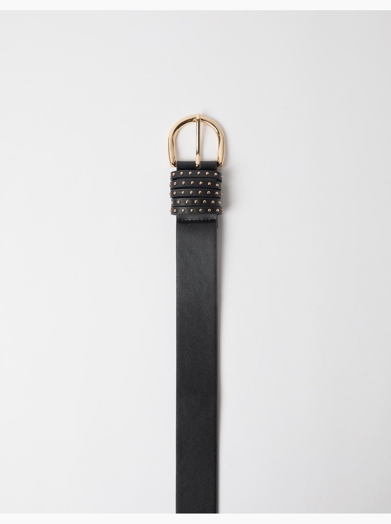 Ceinture avec clous, mo fashion Noir - Kiabi