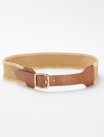 Ceinture bimatière style bohème