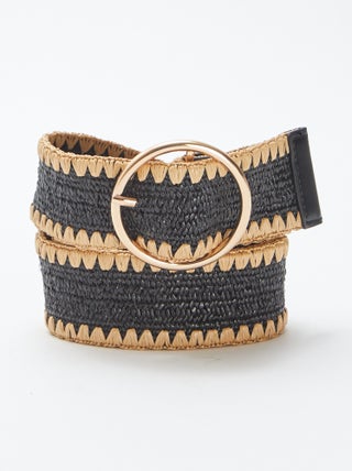 Ceinture brodée en corde