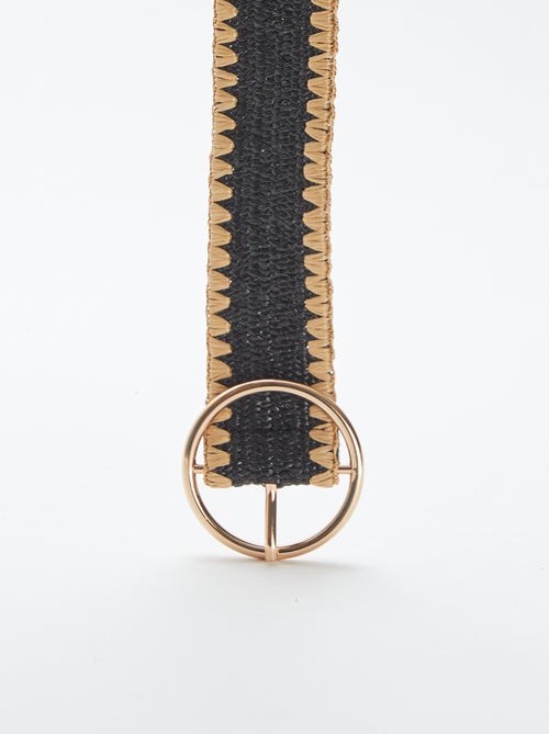 Ceinture brodée en corde - Kiabi