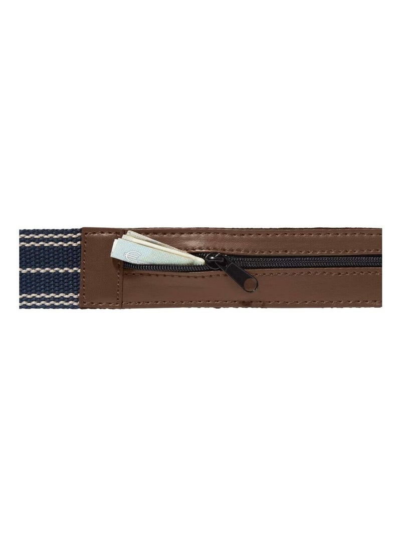 Ceinture Cache-Billets Travel :  - ATLAS FOR MEN Bleu marine - Kiabi