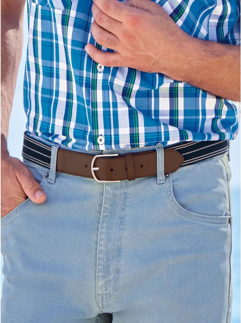 Ceinture Cache-Billets Travel :  - ATLAS FOR MEN Bleu marine - Kiabi