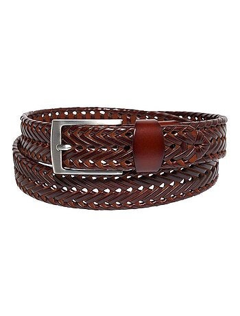 Ceinture en Croûte de Cuir Tressée - ATLAS FOR MEN
