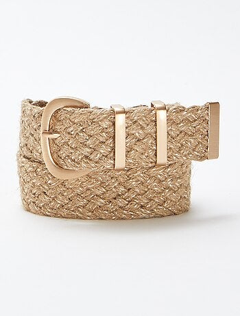 Ceinture en jute pailletée