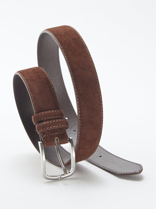 Ceinture en suédine avec boucle métallique - Kiabi
