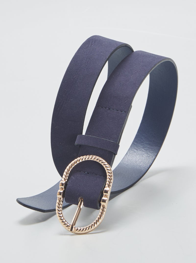 Ceinture en suedine Bleu - Kiabi