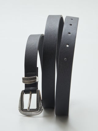 Ceinture style western - Noir - Kiabi - 8.00€