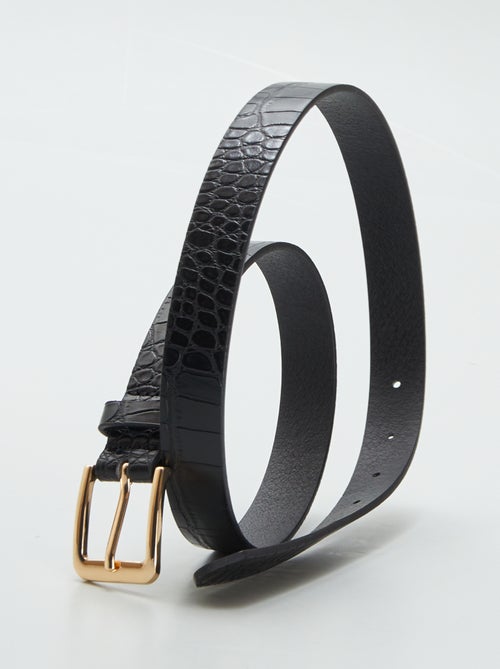 Ceinture fine imprimé léopard - Kiabi