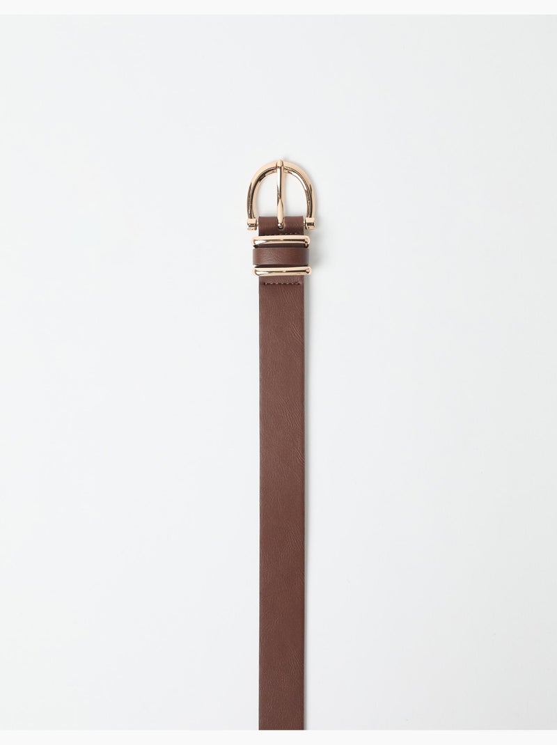Ceinture fine, mo fashion Marron - Kiabi
