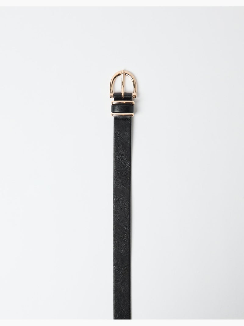 Ceinture fine, mo fashion Noir - Kiabi