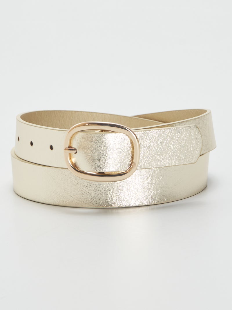 Ceinture irisée doré - Kiabi