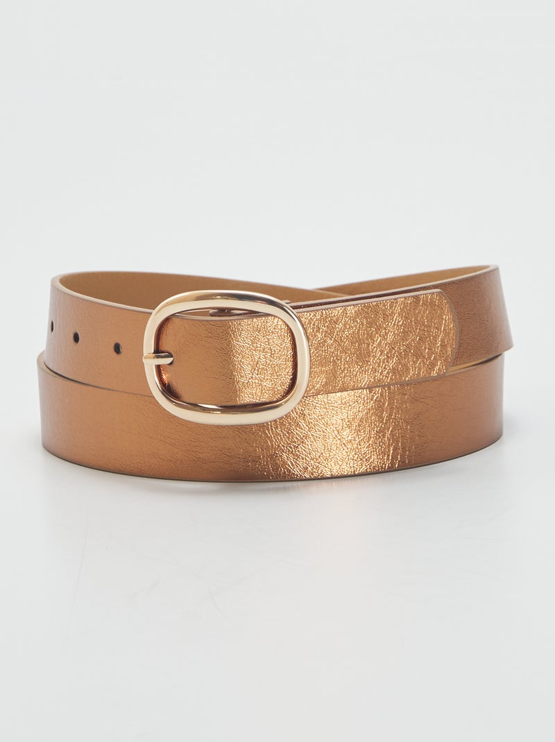 Ceinture irisée Marron - Kiabi