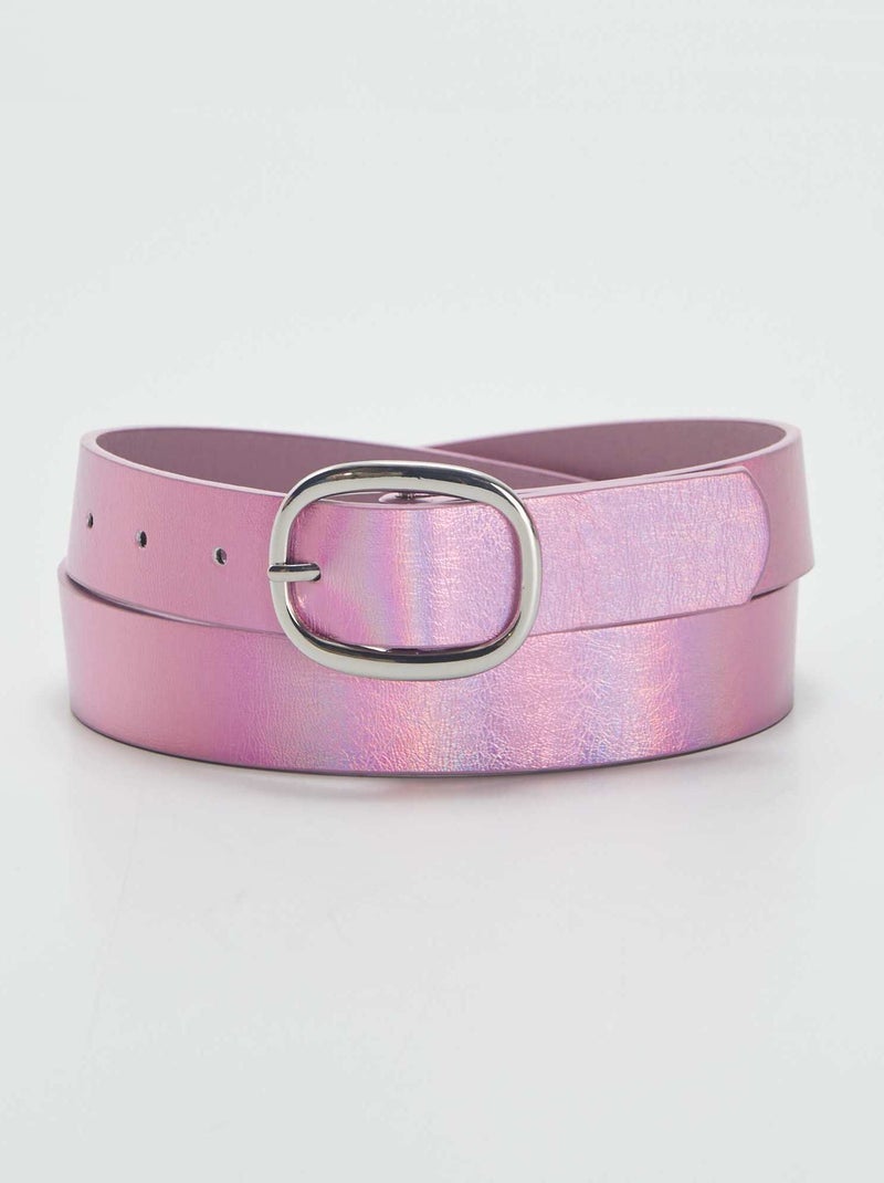 Ceinture irisée Rose - Kiabi
