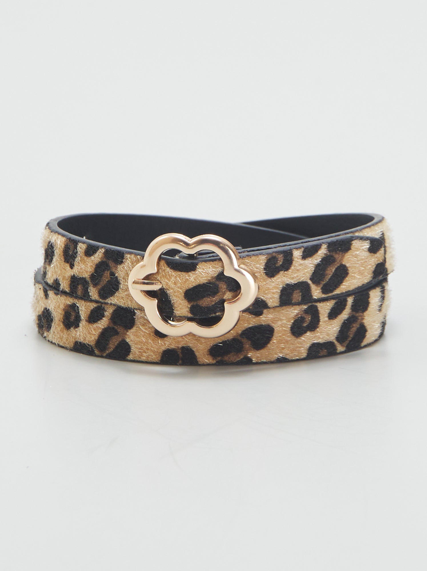 Ceinture motif leopard effet poilu Leopard Kiabi 6.00