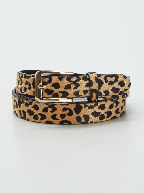 Ceinture motif léopard - Kiabi