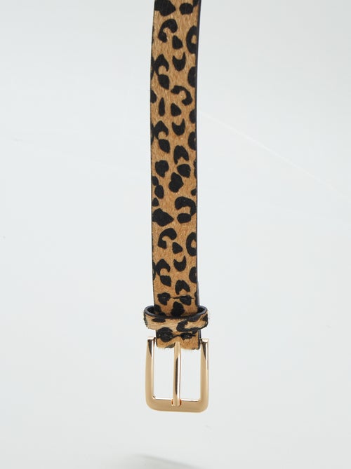 Ceinture motif léopard - Kiabi