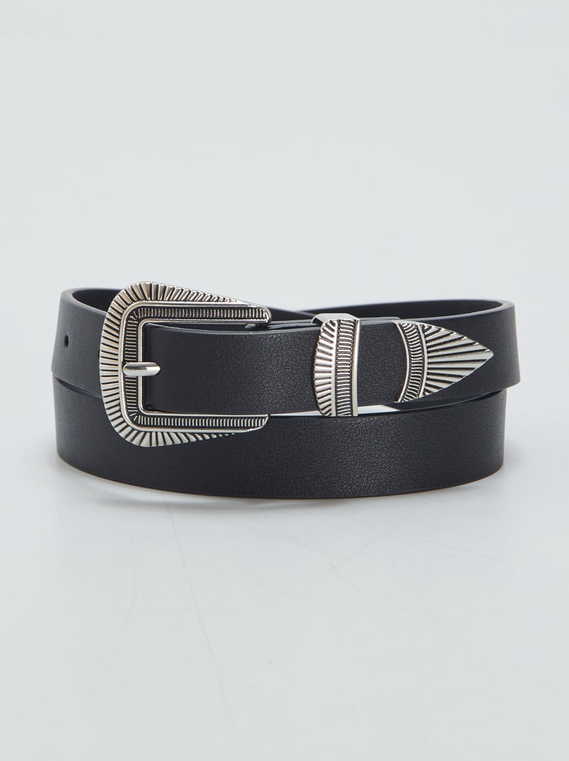 Ceinture style western Noir - Kiabi