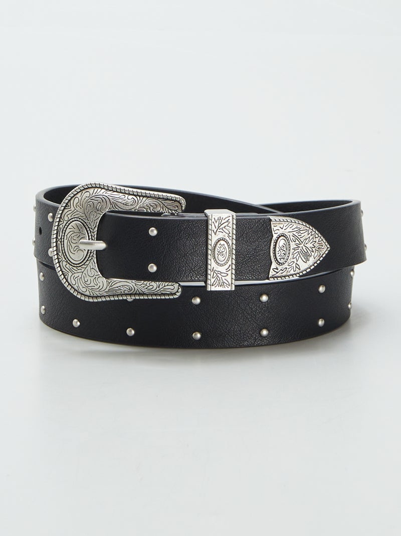 Ceinture style western - Noir - Kiabi - 8.00€