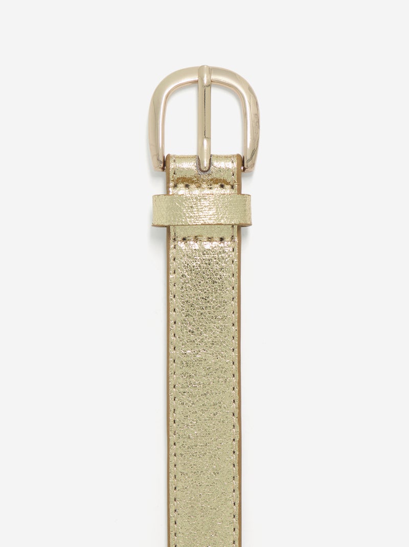Ceinture texturée et irisée BEIGE - Kiabi