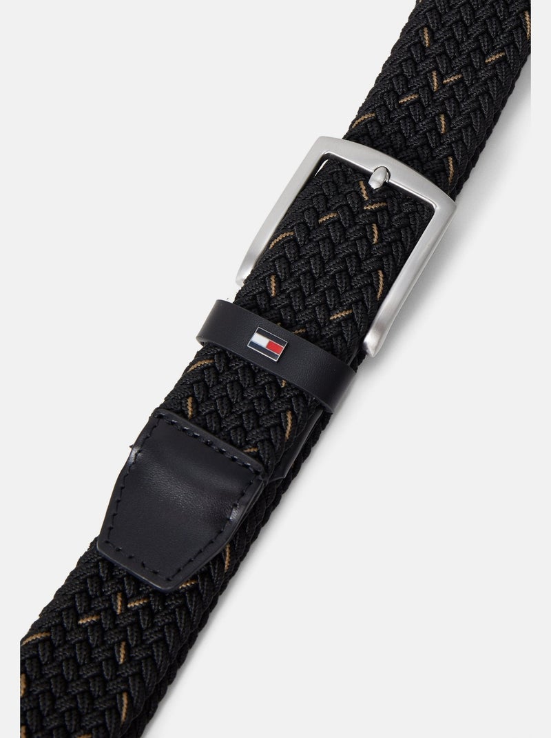Ceinture tressée - Tommy jeans Noir - Kiabi