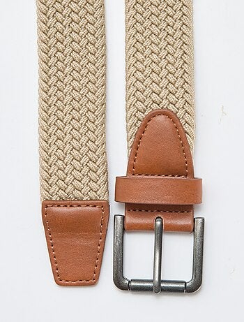 Ceinture tressée élastique