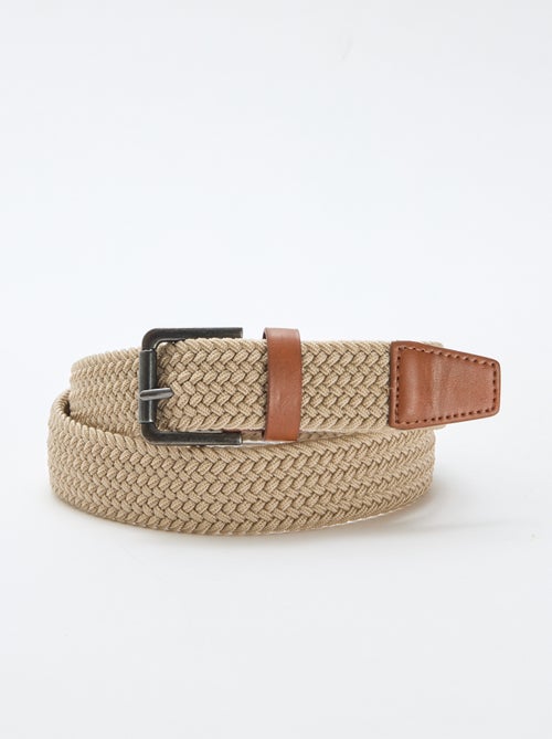 Ceinture tressée élastique - Kiabi
