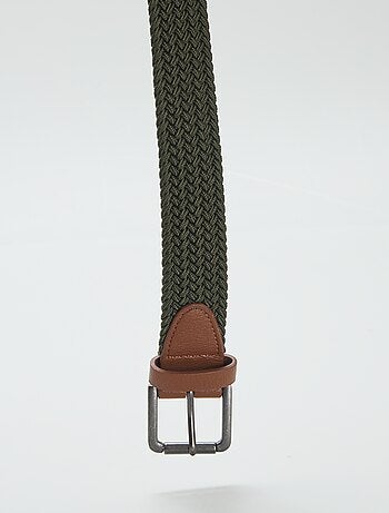 Ceinture tressée élastique