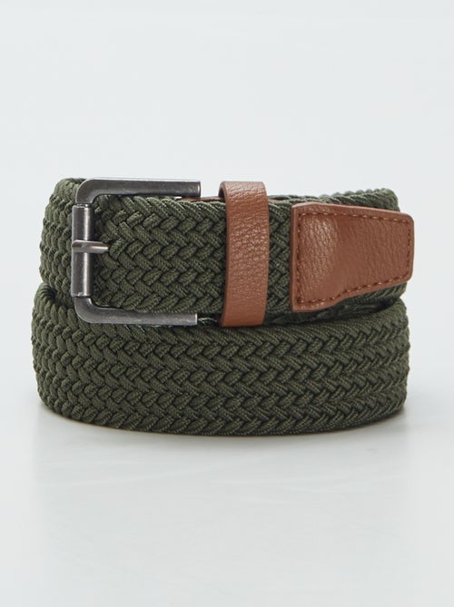 Ceinture tressée élastique - Kiabi