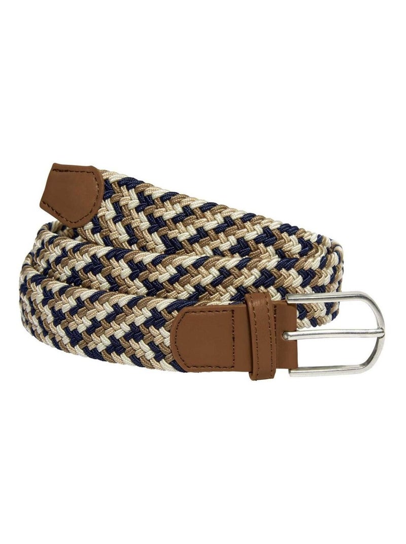 Ceinture Tressée Stretch Confort  - ATLAS FOR MEN Camel - Kiabi