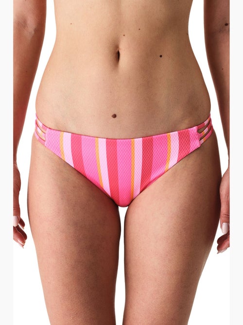 Celinda elegante gestreepte bikini slip met structuur en middelhoge taille penti - Kiabi Celinda elegante gestreepte bikini slip met structuur en middelhoge taille penti - Kiabi
