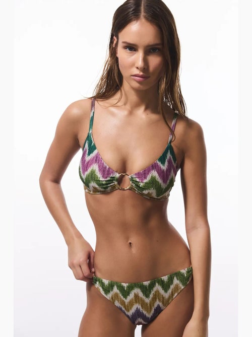 Celine bikinibroekje met zijgesp in zigzag penti - Kiabi Celine bikinibroekje met zijgesp in zigzag penti - Kiabi