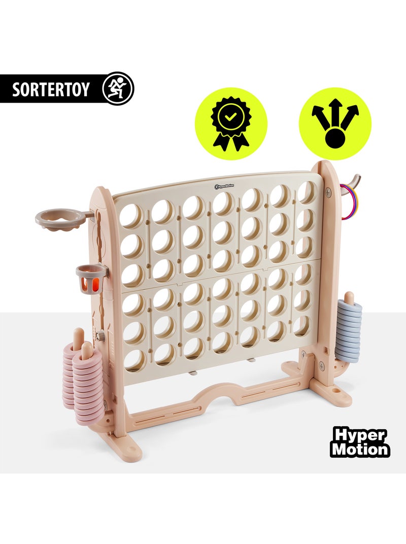 Centre de Jeux 4 en 1 en PEHD Puissance 4 Basket Anneaux et Golf Dim 109x41 cm N/A - Kiabi