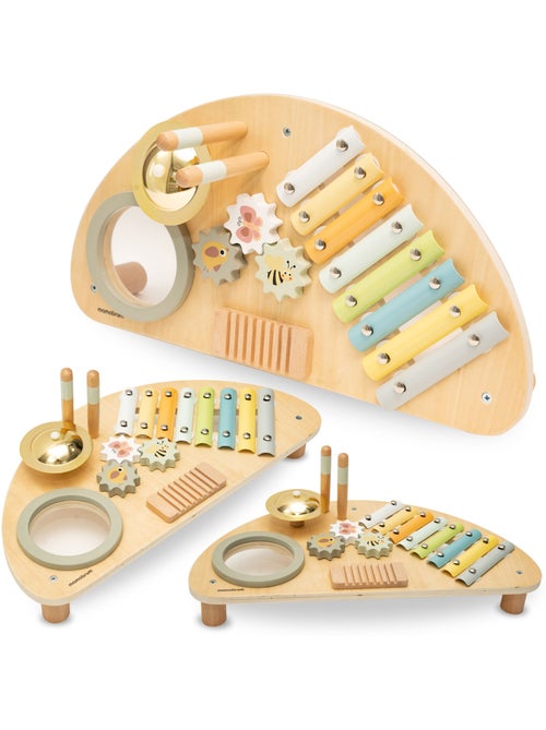 Centre musical enfant en bois – xylophone, tambour et jouet éveil sensoriel, bébé 9 mois+ mamabrum - Kiabi Centre musical enfant en bois – xylophone, tambour et jouet éveil sensoriel, bébé 9 mois+ mamabrum - Kiabi