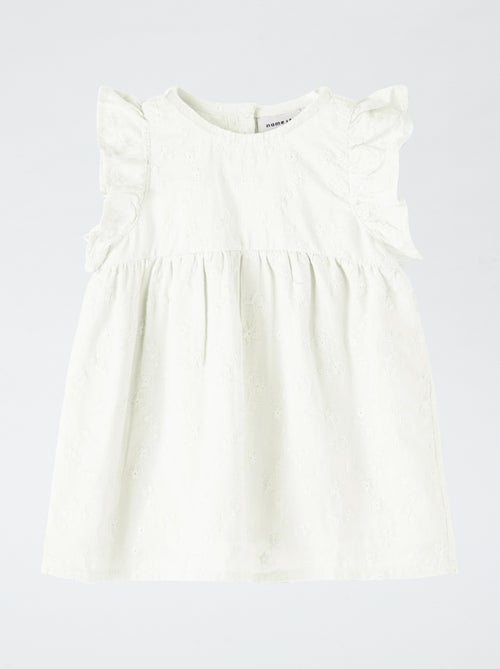 Ceremoniejurk met broderie anglaise 'Name it' - Kiabi