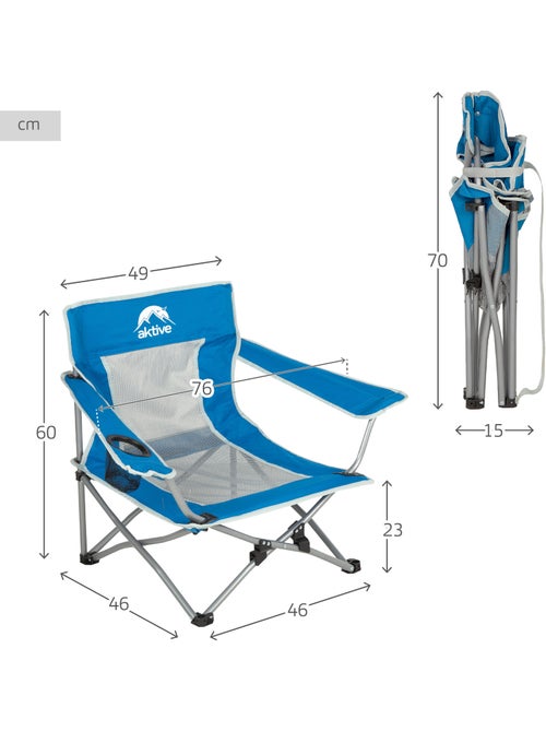 Chaise basse pliante anti-bascule aktive - Kiabi Chaise basse pliante anti-bascule aktive - Kiabi