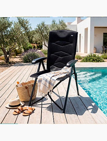 Chaise de camping pliante rembourrée et inclinable 5 positions aktive