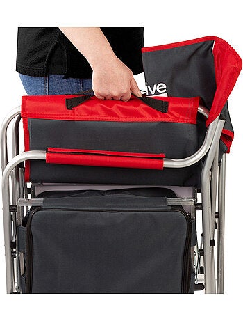 Chaise de directeur de camping avec table et sac isotherme aktive