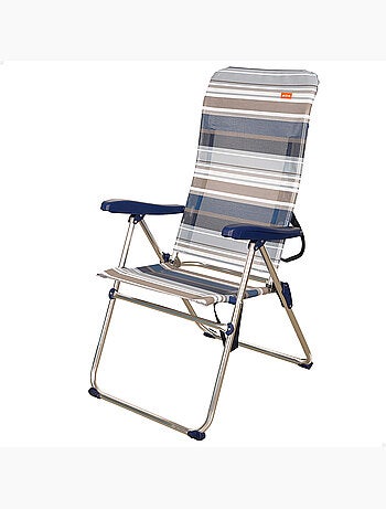 Chaise de plage pliante haute, 5 positions aktive