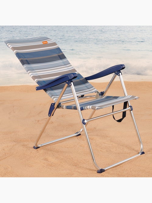 Chaise de plage pliante haute, 5 positions aktive - Kiabi