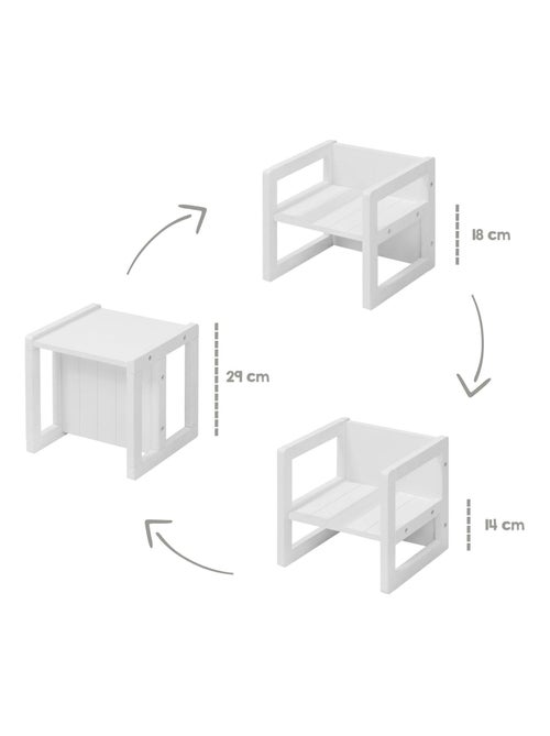 Chaise enfant évolutive et réversible en bois - roba - Kiabi Chaise enfant évolutive et réversible en bois - roba - Kiabi