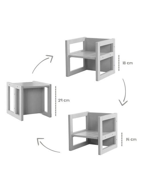 Chaise enfant évolutive et réversible en bois - roba - Kiabi Chaise enfant évolutive et réversible en bois - roba - Kiabi