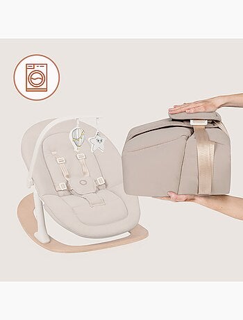 Chaise haute évolutive 4en1 LIONELO Celia Set - Transat - Jusqu'à 110kg - Réglage d'une seule main