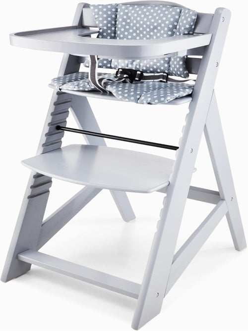 Chaise haute évolutive en bois avec plateau mamabrum - Kiabi
