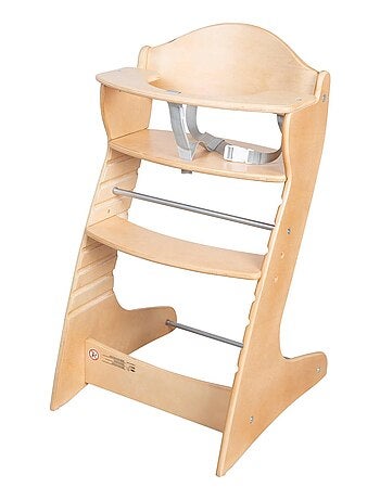 Chaise haute évolutive en bois 'chair up' roba