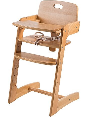 Chaise haute évolutive en bois massif 'Kid Up' ROBA