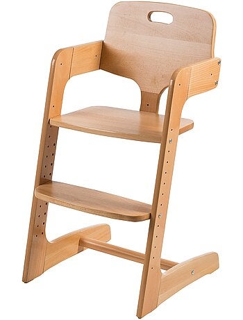 Chaise haute évolutive en bois massif 'Kid Up' ROBA