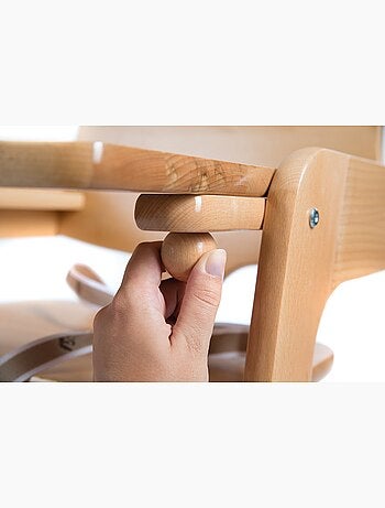 Chaise haute évolutive en bois massif 'Kid Up' ROBA