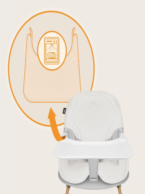 Chaise haute évolutive LIONELO Dalia - Jusqu’à 60 kg - Ultra légère - Kiabi